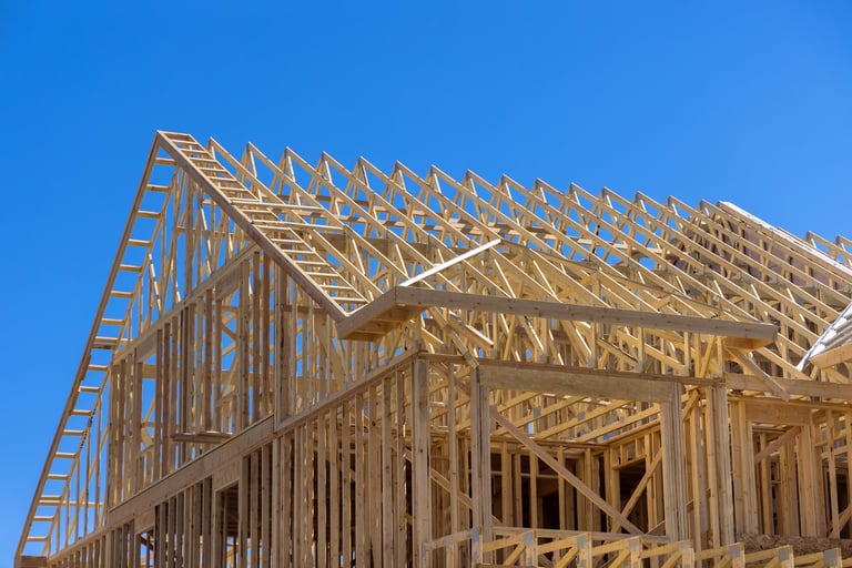 Wood beams construction