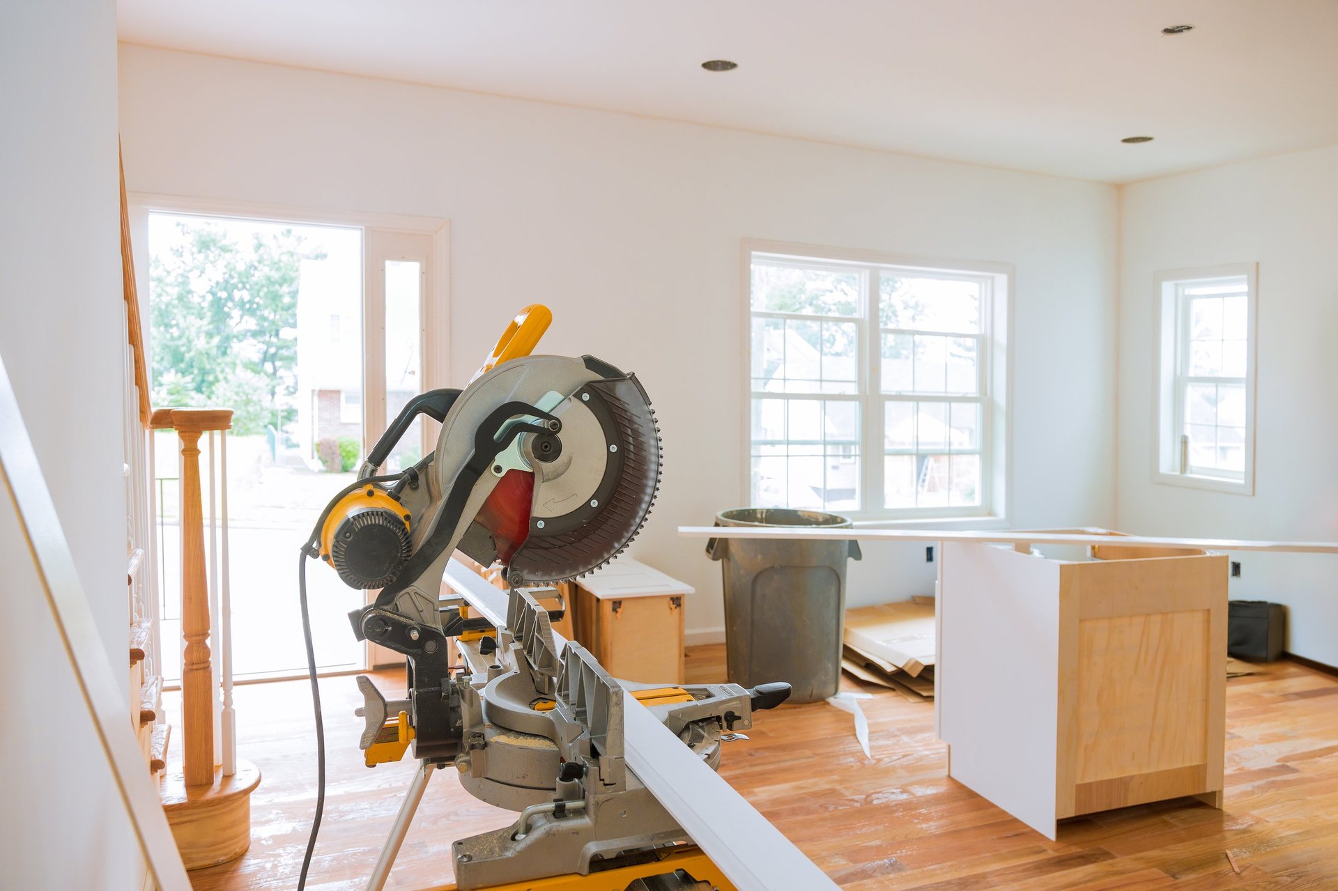 Room undergoing renovations